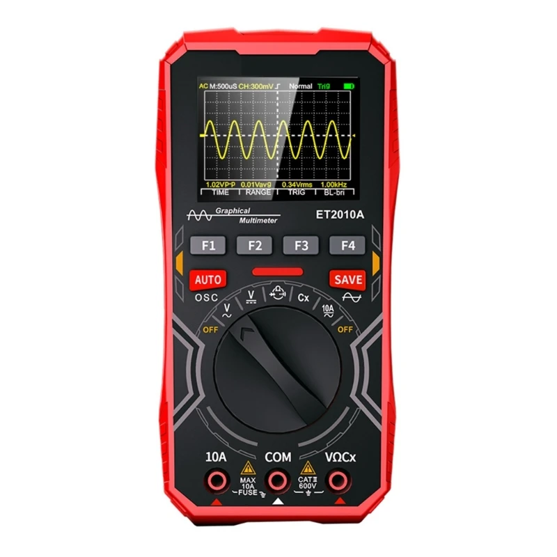 Digital Oscilloscope Multimeter 1MHz band width with Automatic waveforms Efficient 2.5Msps Oscilloscope