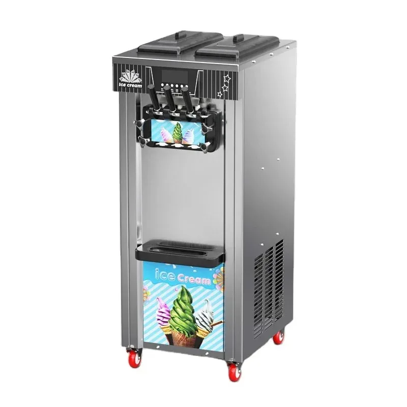 Commercial Soft Ice Cream Machine Stainless Steel Ice Cream Maker for Business Use