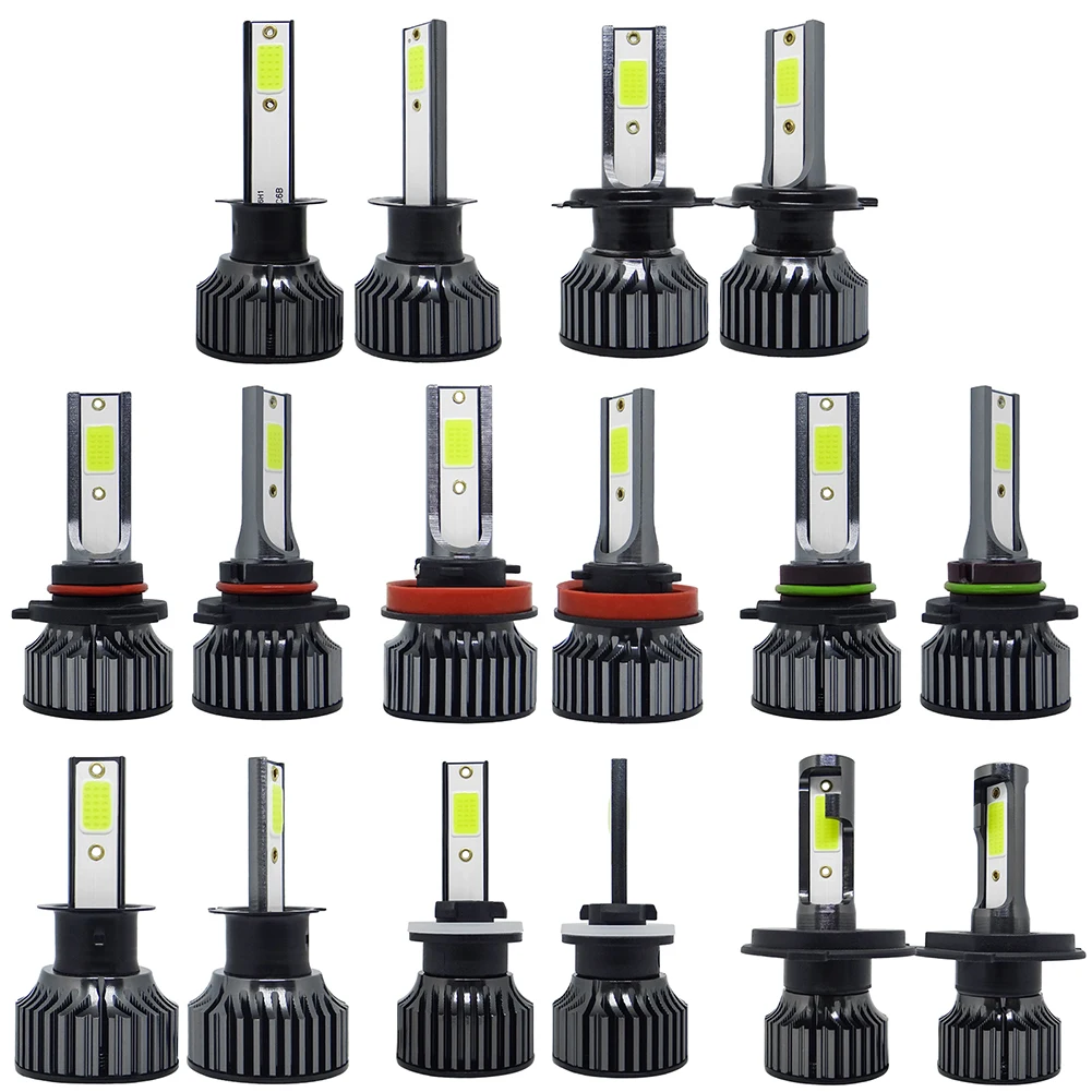 2 шт., универсальные лампы для передних фар, 36 Вт, 6000 лм 2 шт., универсальные лампы для передних фар, 36 Вт, 6000 лм