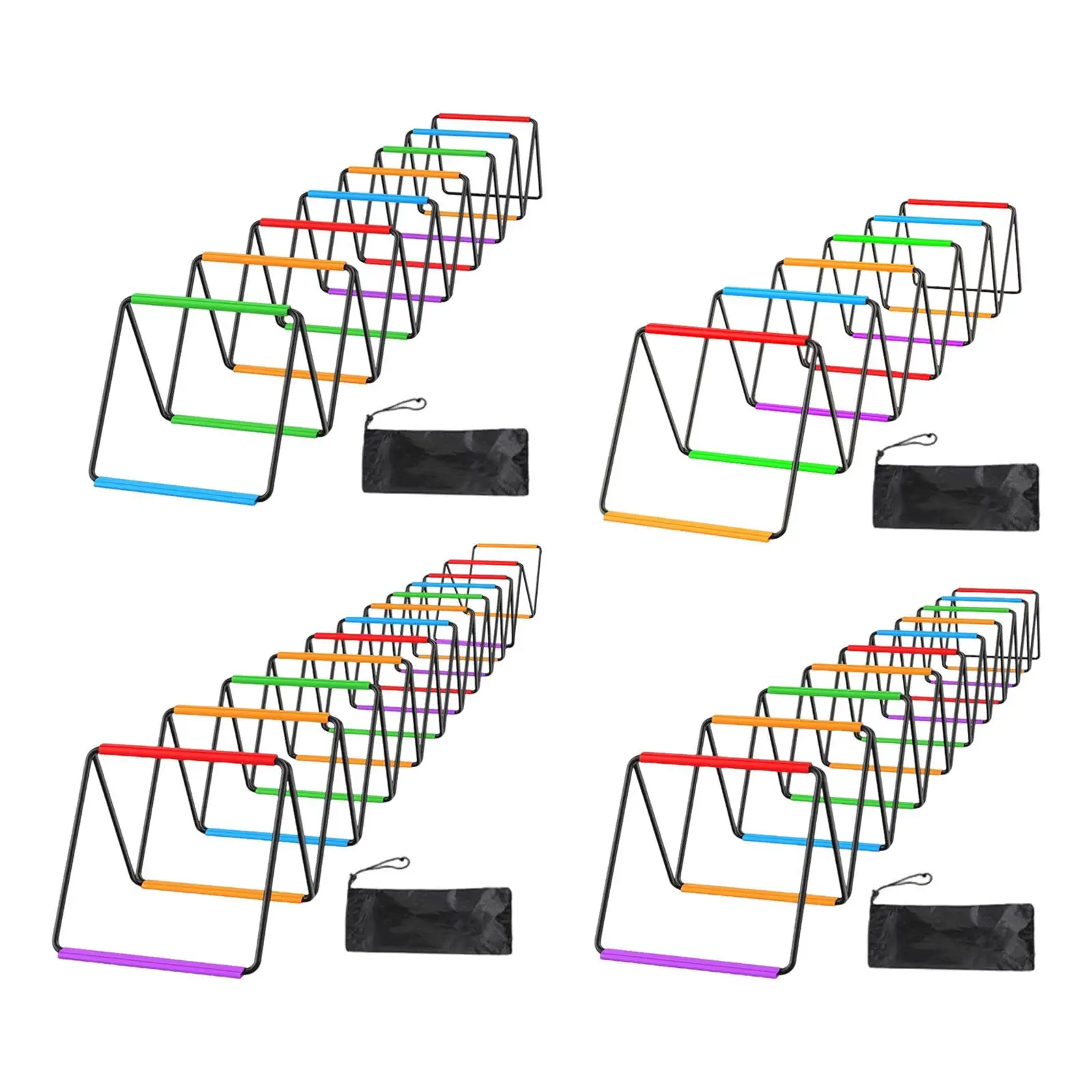 

Agility Ladder Soccer Speed Ladder Foldable Jumping Hurdles Agility Training Equipment for Foot Exercise Rugby