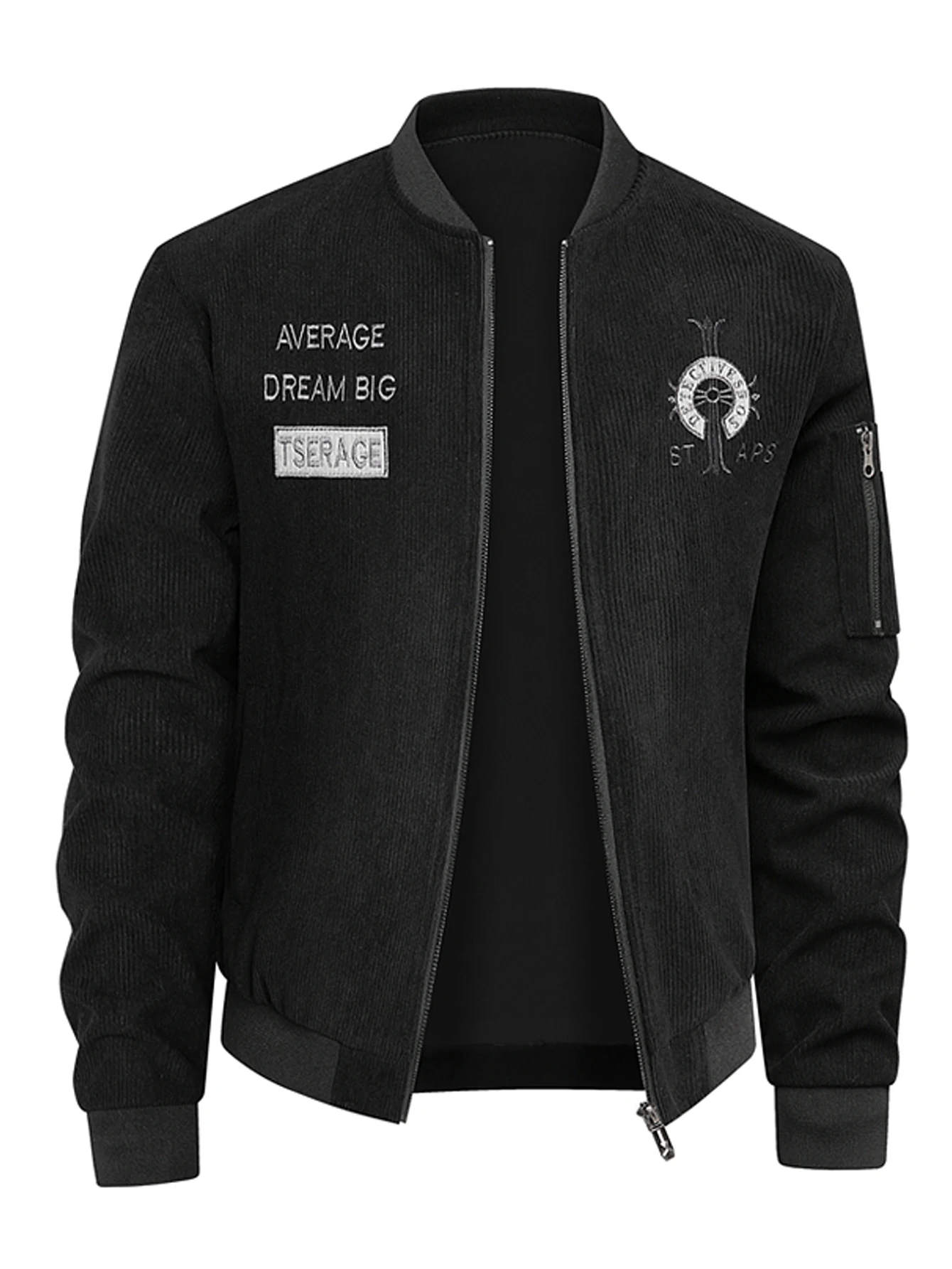 

Мужская куртка-бомбер, весенне-осенний стиль, легкая и дышащая, повседневная ветрозащитная куртка, дизайн с несколькими карманами, полная молния