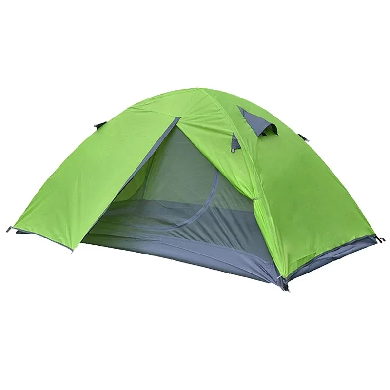 

# Hot Outdoor Tent Double Double-decker Camping Rain And Sun Protection Multi-person Tent Portable Overnight Hiking Tent