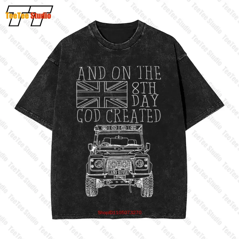Sketch 8Th Day God Created Rover Farm Land Off Road Premium Vintage Oversized T-Shirt 8I61