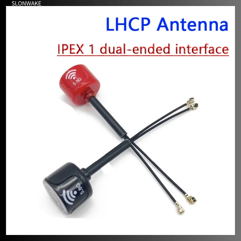 5.8G Lollipop LHCP Antenna High Gain 3Dbi double-end UFL IPEX1 Connector for DJI O3 Air Unit FPV System Racing Drone