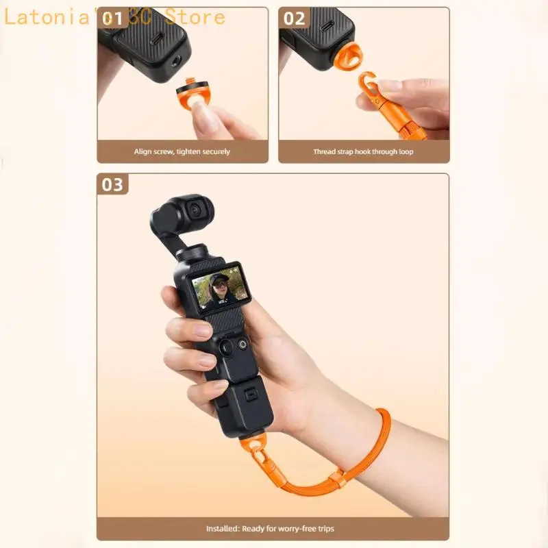 Kamera-Handgelenkhalterungskabel mit Kabelhalterung für den täglichen Transport und Videoaufnahmen X3UB – Detail 3