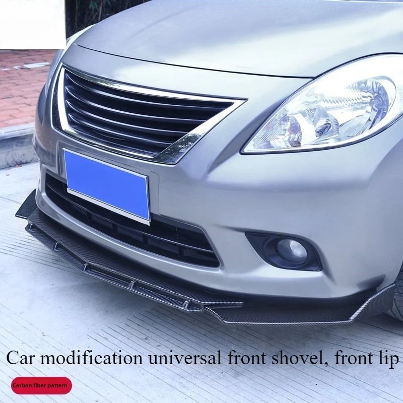 

Car modification universal front shovel, front lip, three-level collision protection corner, three box surround, front shovel