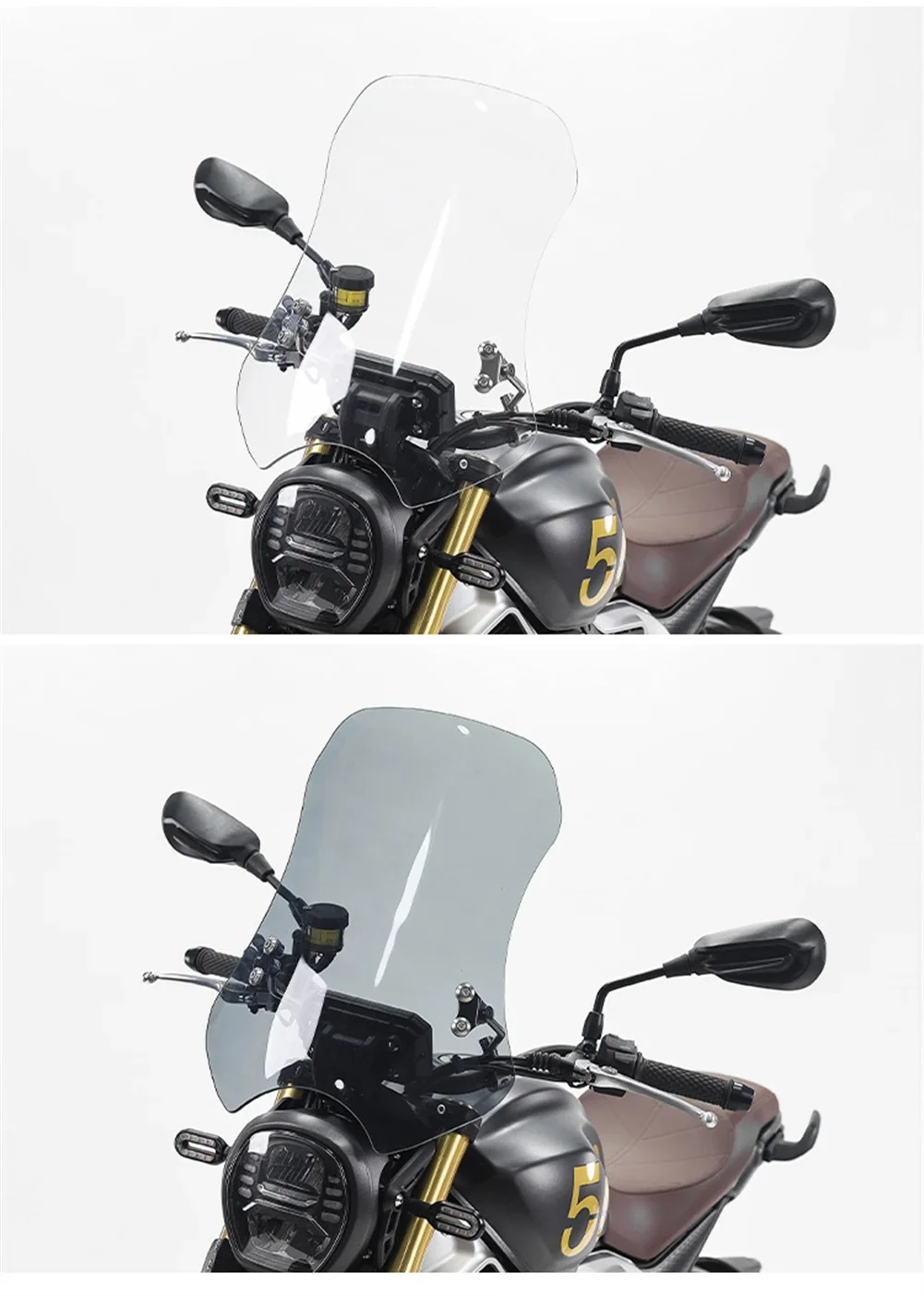 دراجة نارية بجولة رياضية منحرف شاشة الرياح حاجب الزجاج الأمامي لـ LONCIN VOGE 300 AC 300AC