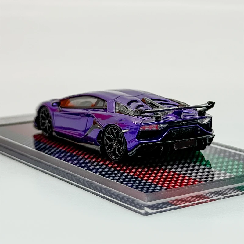 1:64 Scale Aventador SVJ LP770 Simulation Resin Car Model Classic Collectible Ornament Gift Toy Souvenirs Static Decoration