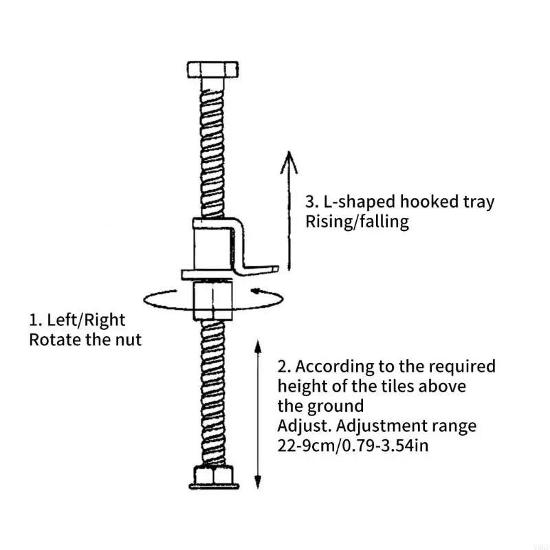 Y5GD Tile Leveling Locator Tool Tile Positioning Perangkat untuk Proyek Konstruksi