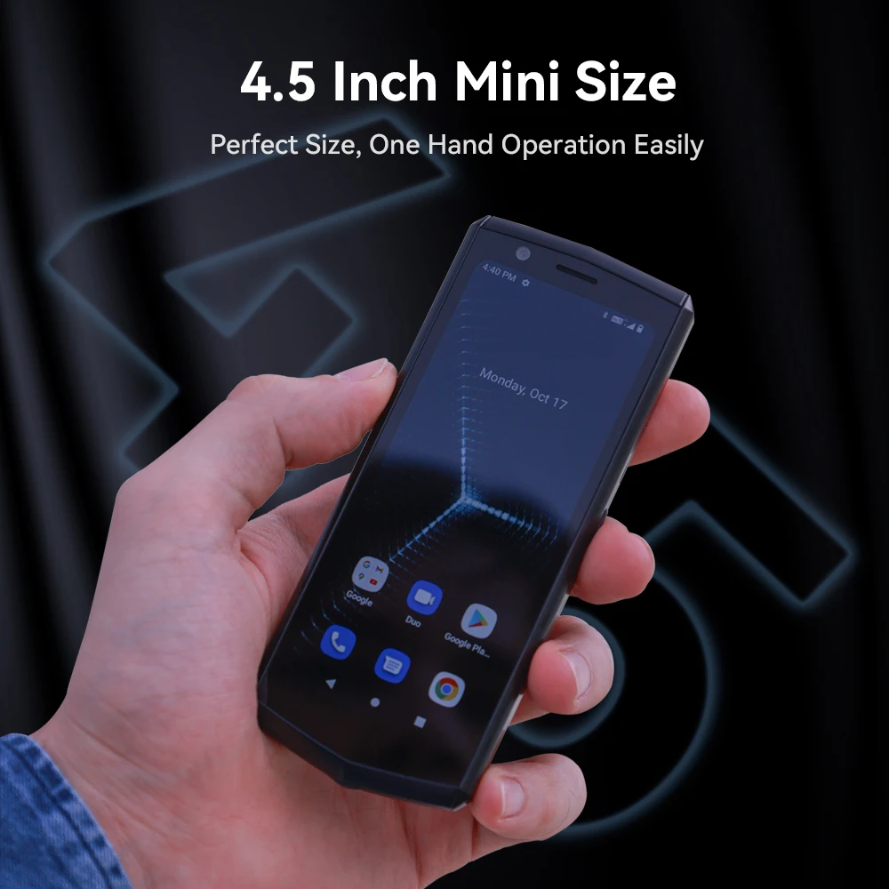 Cubot Pocket 3 4,5-inch mini-smartphone Android 12 4 GB + 64 GB Dual Nano SIM-kaart 3000 mAh batterij 20 MP achteruitrijcamera Face ID mobiele telefoon