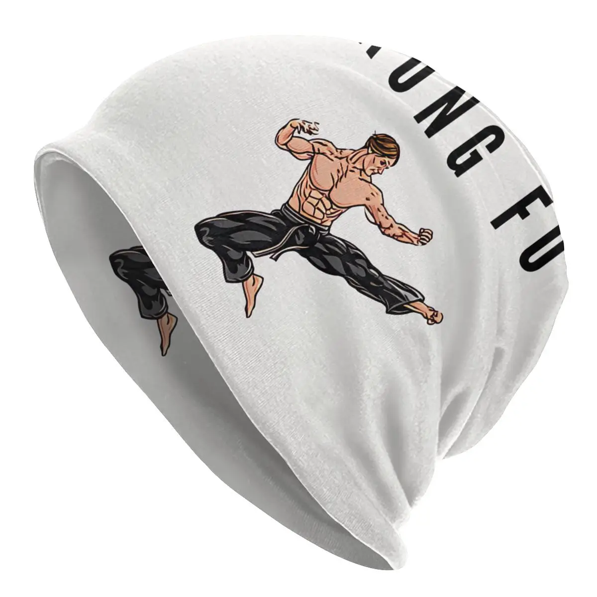 Kung Fu Thin Skullies Beanies Caps Fighter Hat Sport Sports Bonnet Hats for Men Women