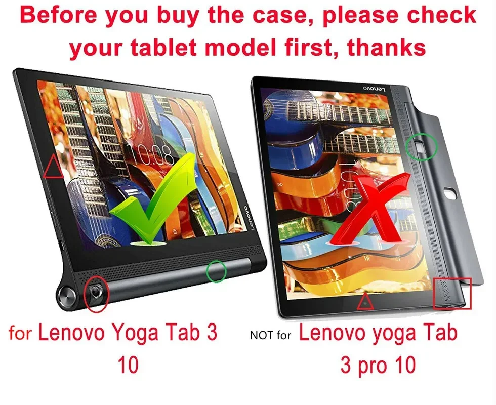 Capa YOGA Tab 3 10 X50X X50M Case Cover for Lenovo YOGA Tab 3 10.1 YT3-X50M YT3-X50f 10.1 Tablet Pc Flip Flio Case ZA0H0022US