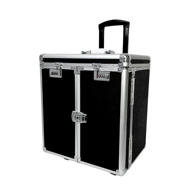 

Pull Rod Jewelry Box Large Capacity Jewelry Storage Boxes Multi Drawer Earring Organizer Box Bracelet Display Boxes with Wheels