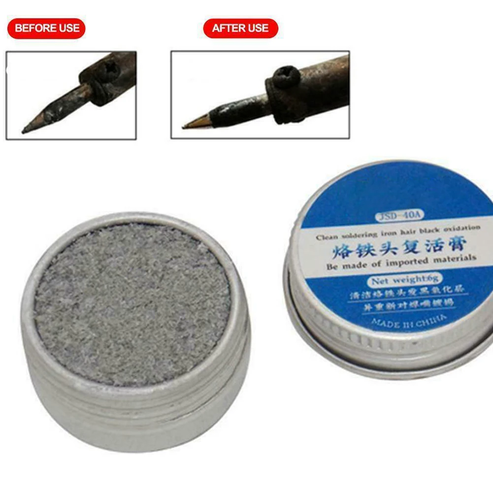 Detersivo per saldatura 6g/15g Old Solder Iron Tip Tinner e Cleaner Best Clean parti di utensili ossidati accessori per strumenti di saldatura
