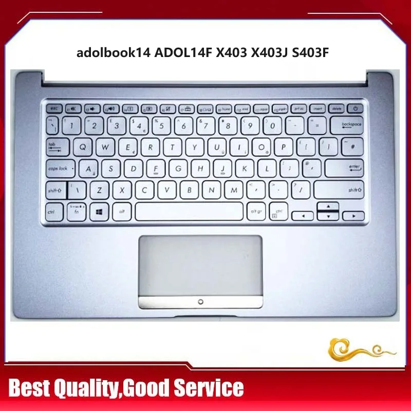 New/Orig For Asus adolbook14 adol 14u 14F ADOL14F X403 X403F X403J S403 2020 Palmrest US/German Keyboard Upper Cover Backlight