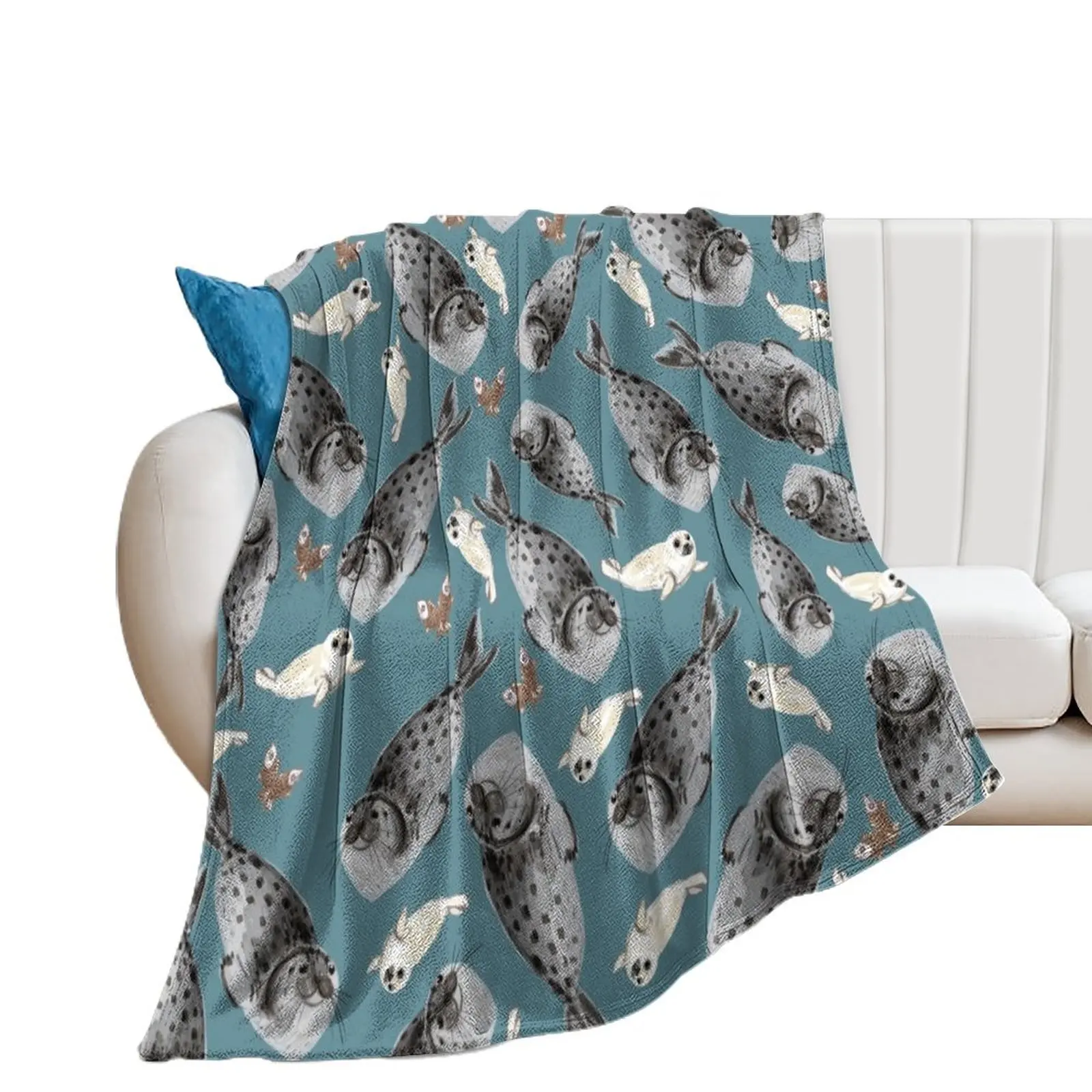 

Common seal Throw Blanket Soft christmas decoration manga Blankets