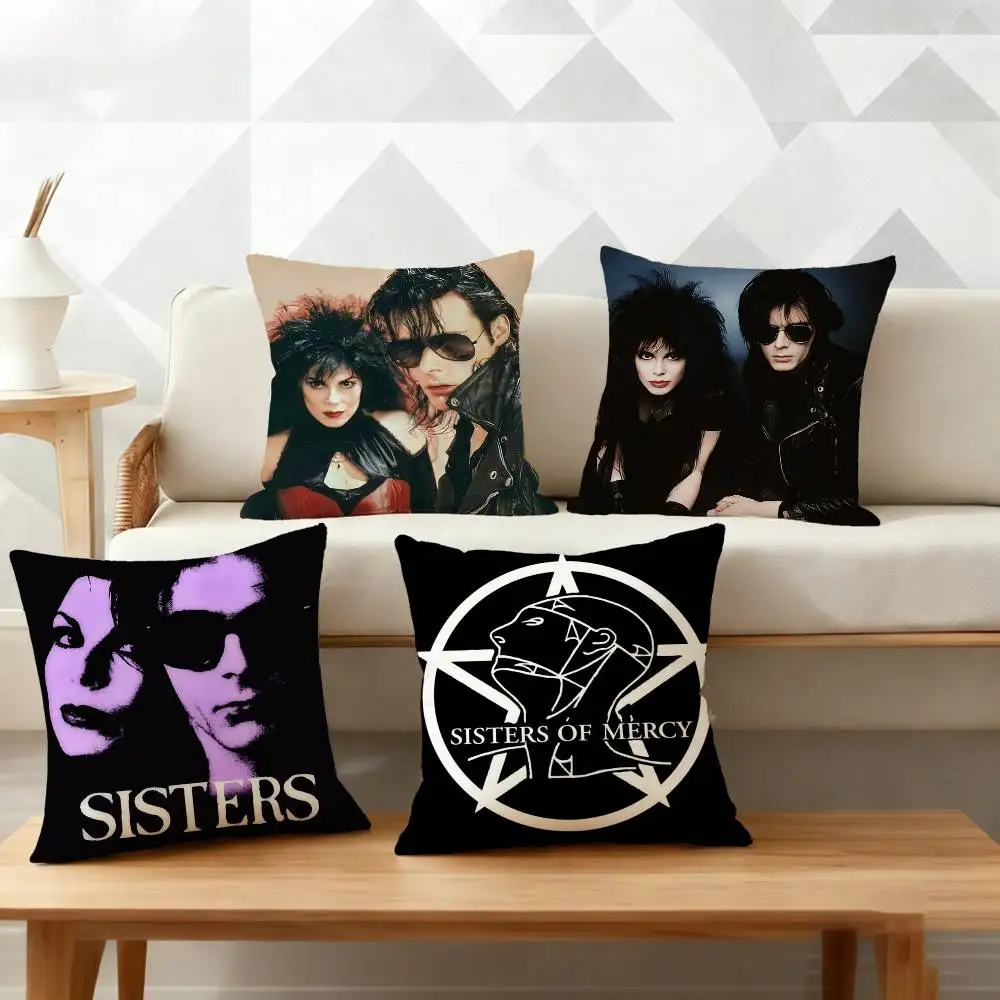 

The S-Sisters of M-Mercy Pillow Case Cushion Cover Throw Pillow Case For Car Sofa