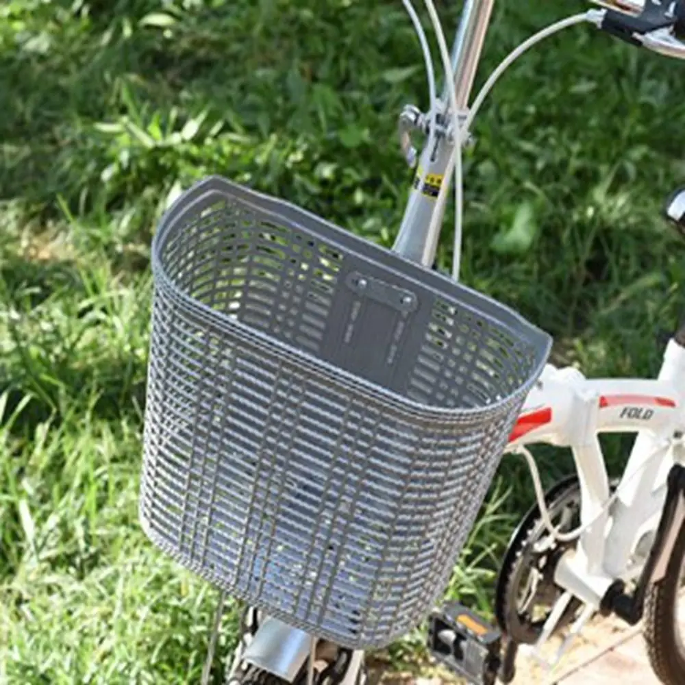

High Quality Plastic&Steel Electric Bike Basket D-shaped 10 Styles Plastic&Steel Basket Front Storage Basket Cycling Accessories