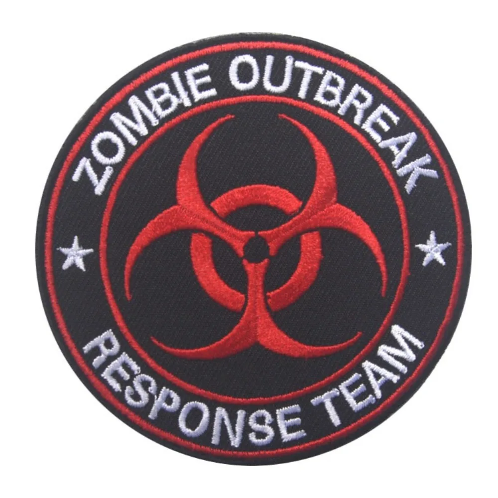 

Тактический значок-нашивка для команды по реагированию на зоомби-эпидемии, на липучке, для военной формы, рюкзаков и одежды