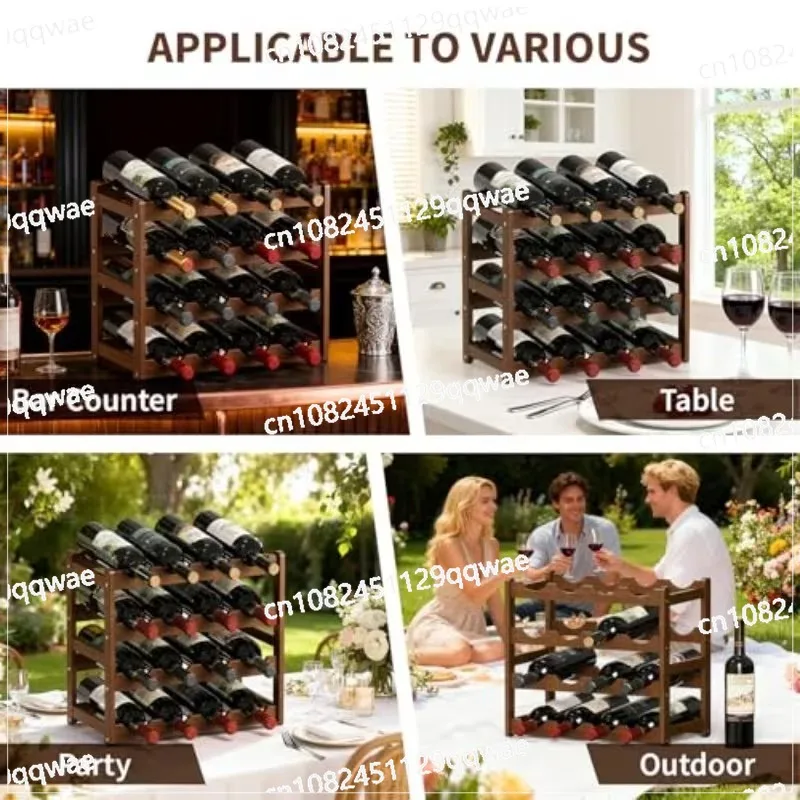 Newest 6/8/9/12 Bottles Wooden Wine Holders/Creative Grid Wine Simple Wine Cabinet Assemble Storage Rack Bar Tools /wine Rack