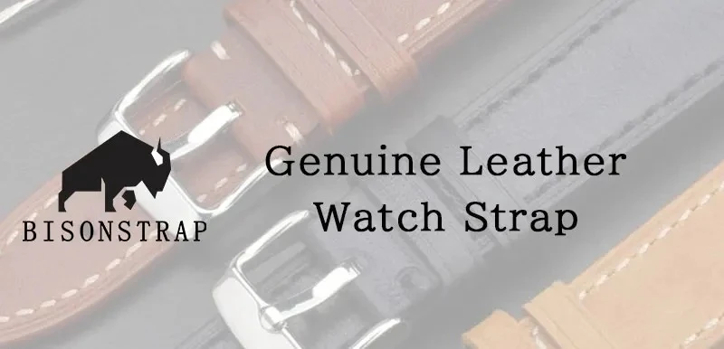 BISONSTRAP Geniune Leather Watch Strap 14mm 17mm 18mm 19mm 20mm 21mm 22mm 23mm 24mm Replacement Bracelet for Men Women Watchband