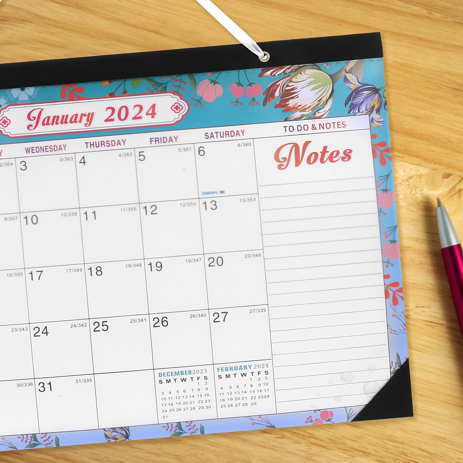 

Sturdy Wall 2024 Household Hanging Calendar Clear Printed Monthly Planner For Home Office Daily Use Large Size Easy Hang Design
