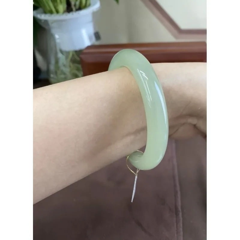 If It'S, We'Ll Compensate You Three Times. Hetian Qing Shui , Natural , Blue-White Jade Bracelet,