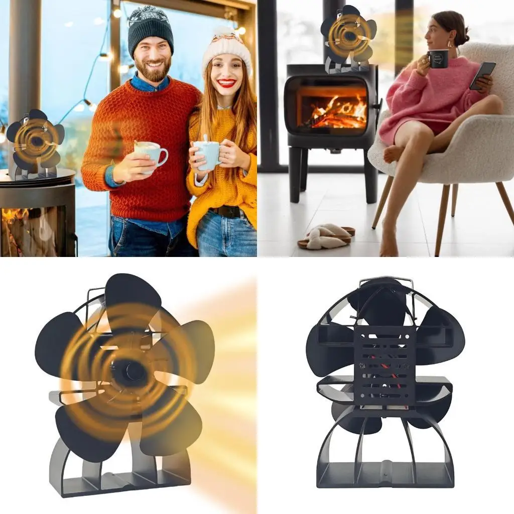 

652F Термический вентилятор 5blade 5blade для увеличения распределения тепла при нагревании дома