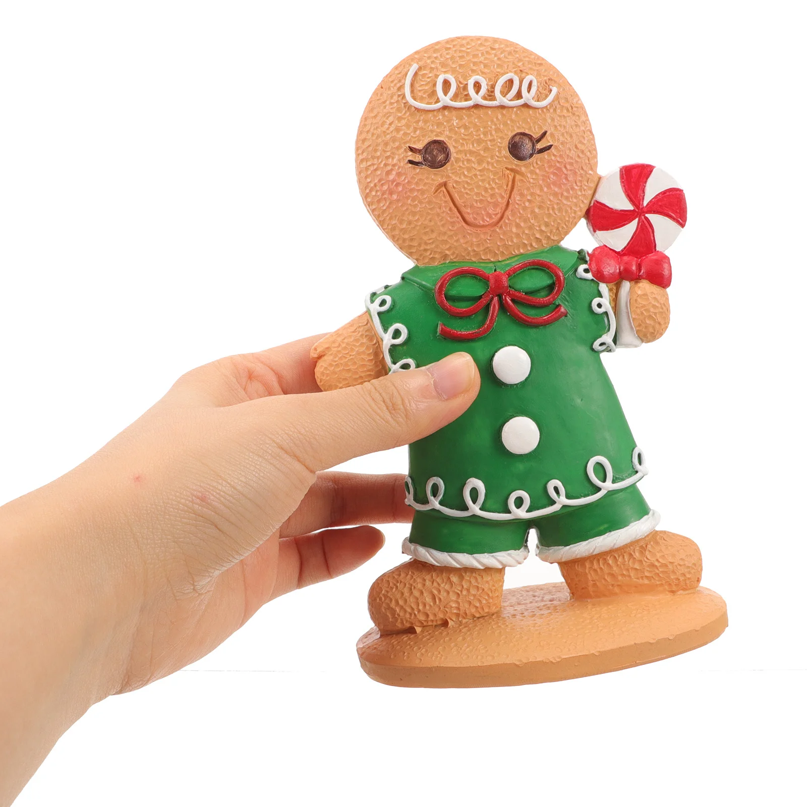 

Christmas Mini Gingerbread Man Tabletop Adornment Safe Stable Materials Festive Table Decor Gift Idea Christmas Gingerbread Man