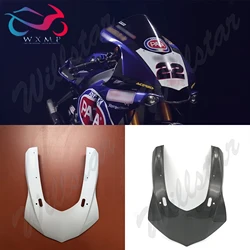 Unpainted / Carbon Fiber Color Front Upper Fairing Headlight Cowl Nose Panel For YAMAHA YZF1000 R1 R1S R1M 2015 2016 2017 2018