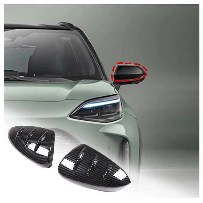 

For Toyota Yaris Cross 2023 2024 ABS Black/Carbon Fiber Car Rearview Mirror Cover Cap Auto Exterior Accessories LHD