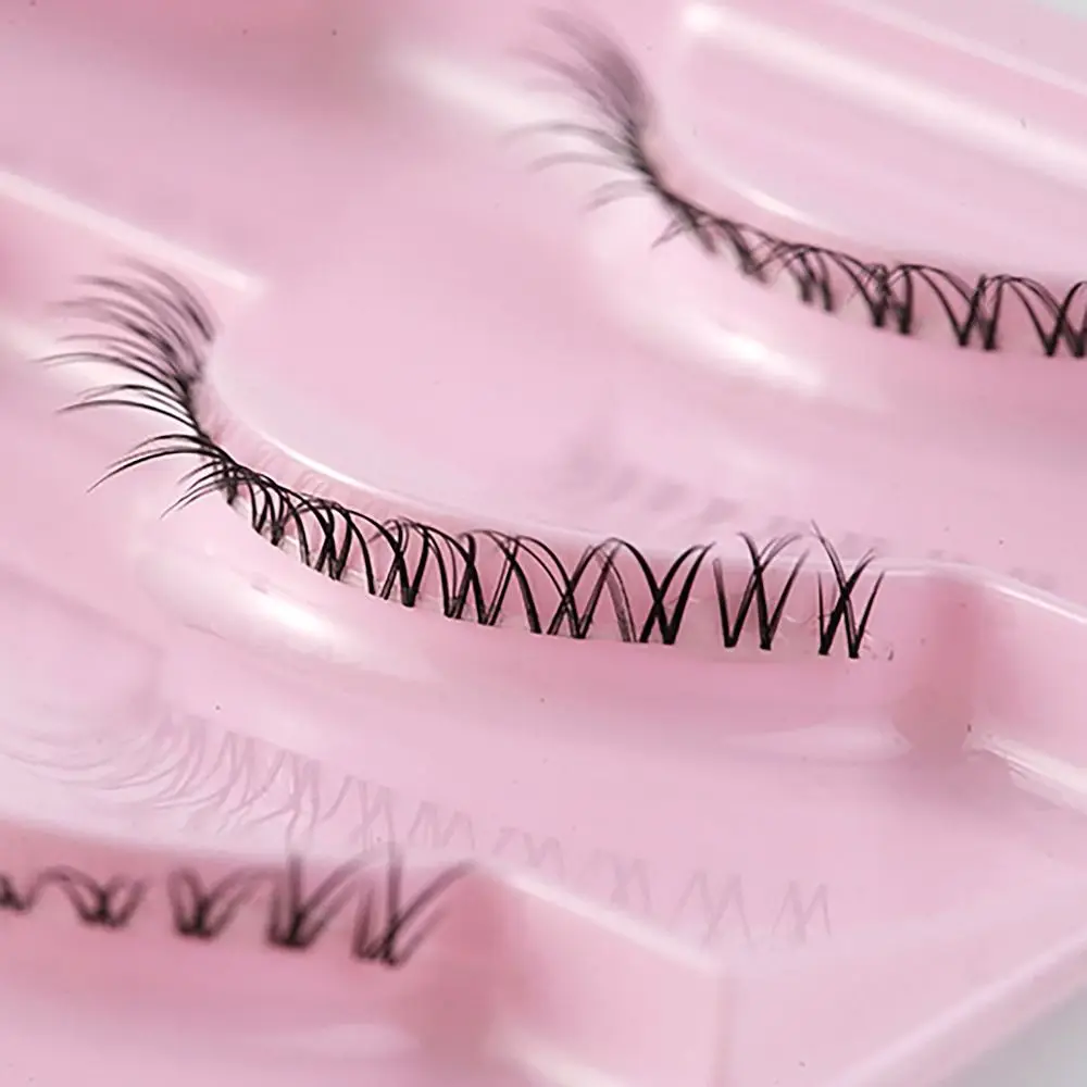 5 paires de faux cils inférieurs doux, tiges transparentes, bricolage, une pièce, petit diable, Extension de cils pour femmes