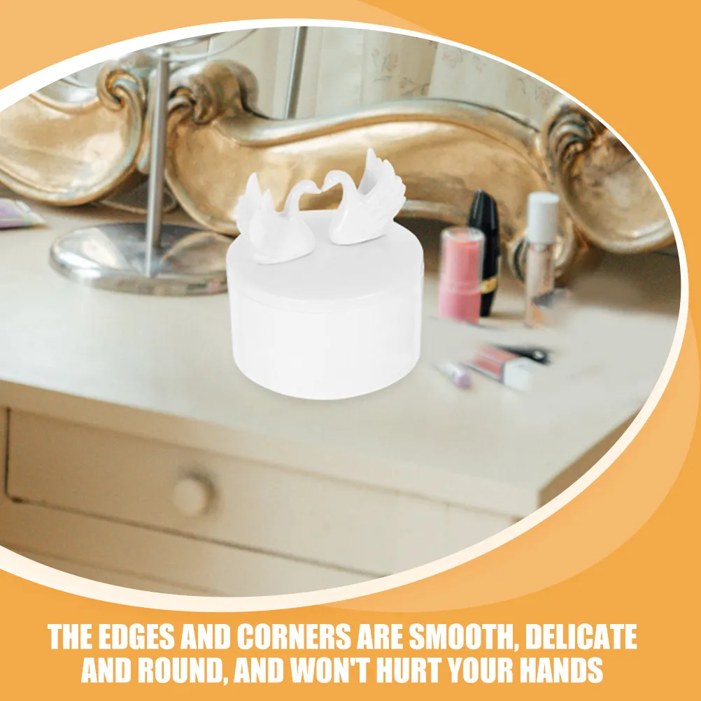 

2Pcs Jewelry Organizer Ceramic Jar Elegant Lid Storage Case Ring Earring Necklace Holder Wedding Gift Box Home Desktop Container