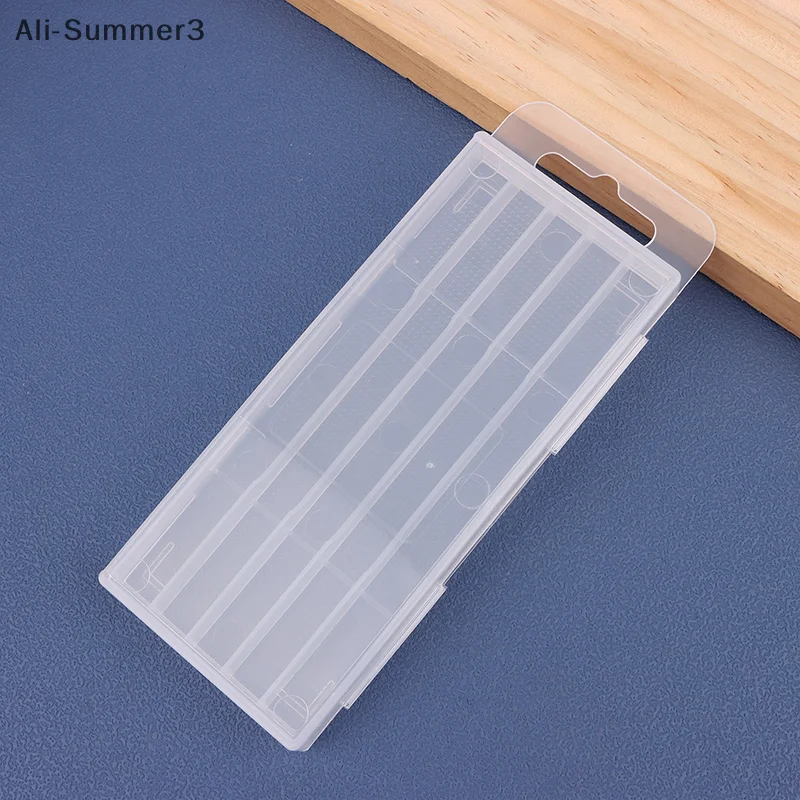 Boîte d'emballage transparente à 5/10 trous, perceuse hélicoïdale en plastique, boîte vide, boîte de rangement, boîte à outils, accessoires d'outils, foret pour le travail du bois