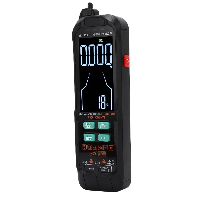 Equipped with a bag for a digital multimeter used in cars, a multifunctional ABS rear flashlight, and an AC voltmeter tester