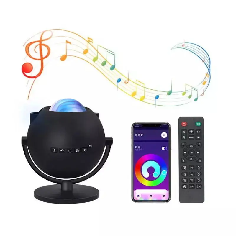 

Tuya Wifi Bluetooh LED Desktop Moon Star Projector Lamp Bedroom Baby Kids Night Light Music Player Starry Sky Projector Light