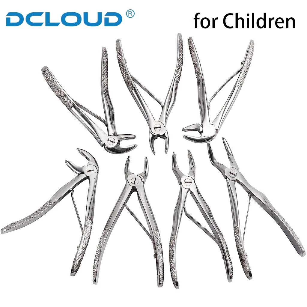 Dental Extracting Plier Forceps kit Surgical Teeth Extraction Forcep for Children Adult Dentistry Curved Root Lift Elevator Tool