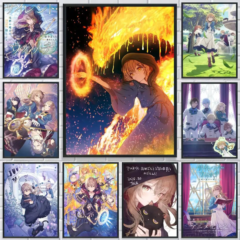 

S-Silent Witch New Anime Poster HD Print Personalized Canvas Wall Mural Art Poster Photos for Living Room Home Decor Durable