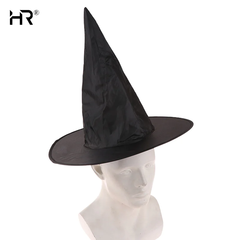 1 قطعة قبعة الساحرات السوداء للهالوين قبعة معلقة قبعات الساحرات إكسسوار زي لحفلة الهالوين التأثيرية لصالح لعب الأدوار
