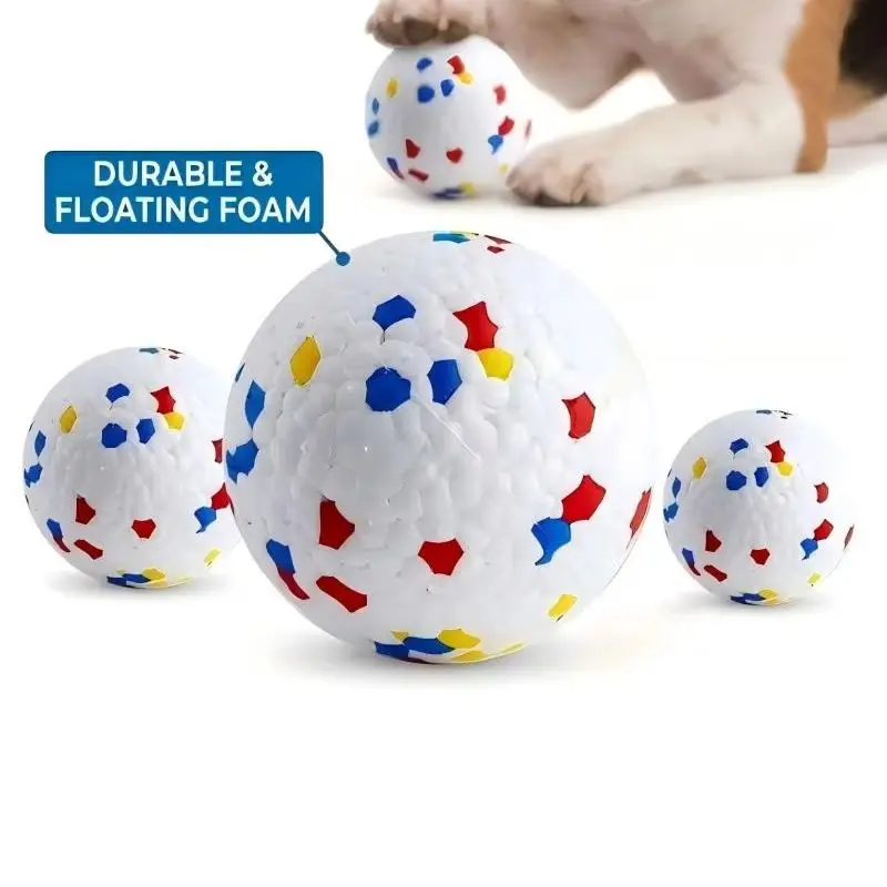 6 Stück 5cm ETPU Hundebälle, Unzerstörbares Ungiftiges Kauspielzeug, Schwimmendes Zahnreinigungsspielzeug für Kleine Hunde und Welpen – Detail 5