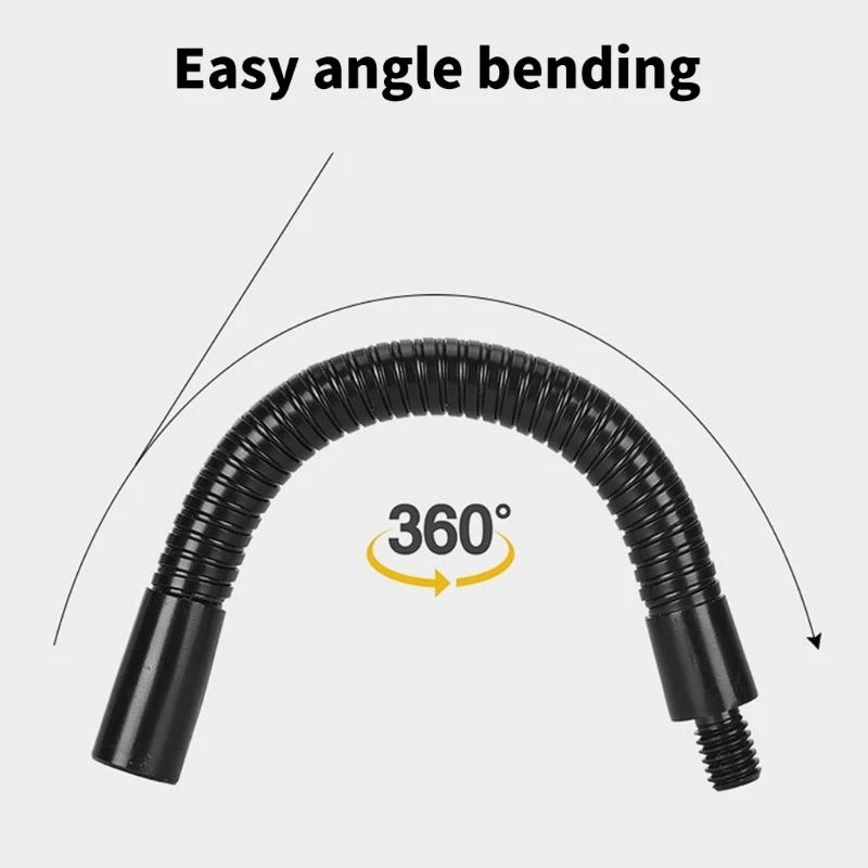 18cm Directional Adjustable Extender Microphones Stand Extension Arm 3/8 Thread Port for Camera and Lighting Mounts 83CE