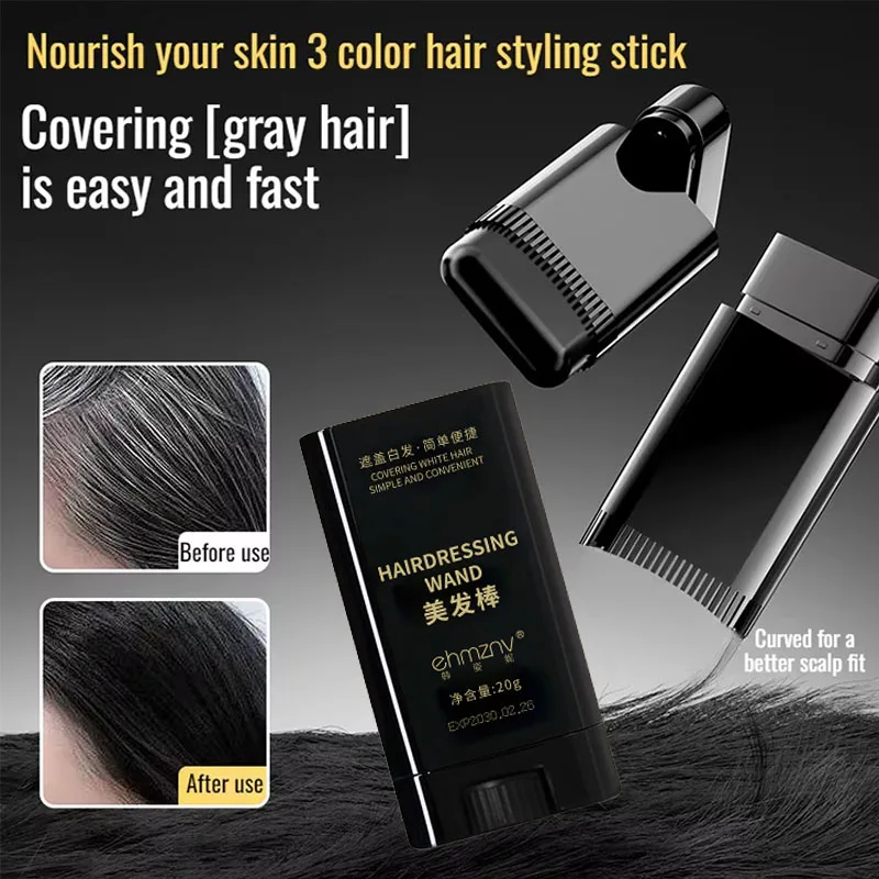 

Temporarily Cover Gray Hair Dye Stick Cover Artifact Hair Dye Comb Hair Dye Comb Black Hair Disposable Hair Dye Comb