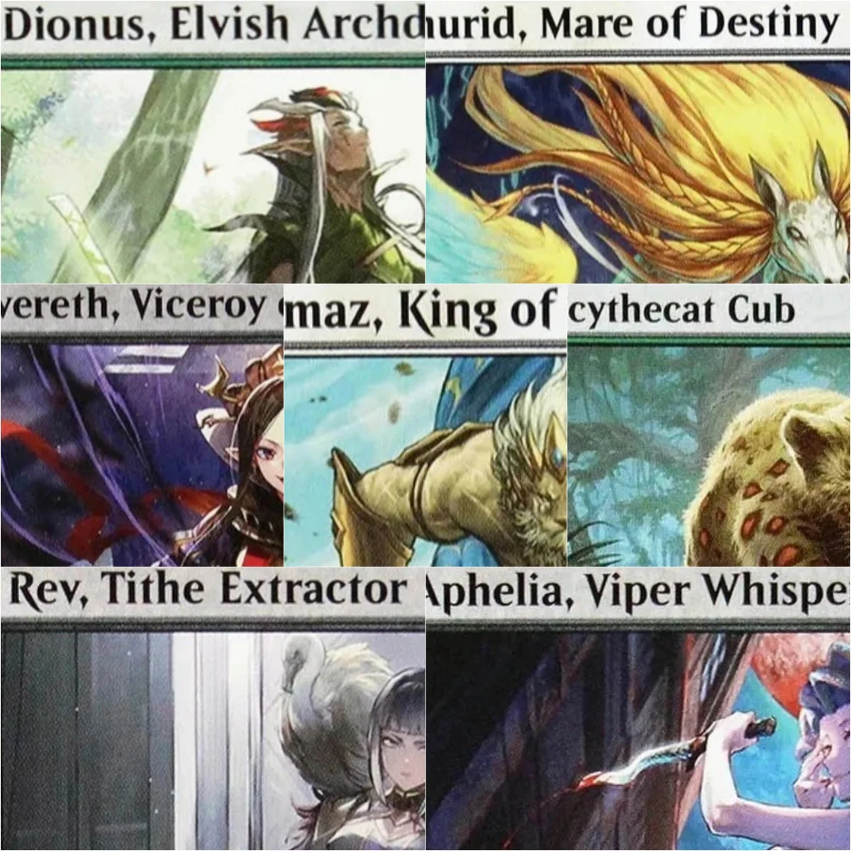 

"Evereth,Viceroy of Plunder/Scythecat Cub" Magical Proxy Cards Quality Proxy Gathering Board Playing Game Trading Cards