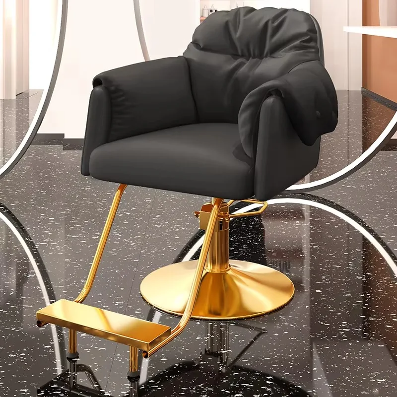 

Ergonomic Pedicure Barber Chair Tattoo Recline Adjust Hairdressing Barber Chair Facial Nordic Cadeira Salon Furniture