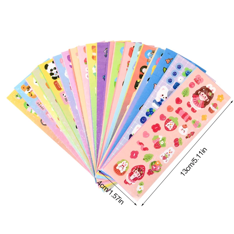 ملصقات حيوانات كاواي للأطفال ، ملصق دمية كرتون ، لعبة ذاتية الصنع لحالة الهاتف ودفتر الملاحظات ، هدايا أعياد الميلاد للأطفال ، جديد ، 50 *