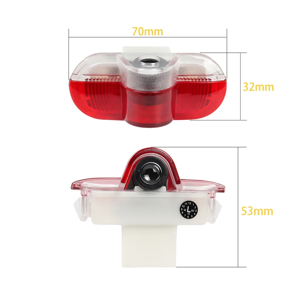 시트 알함브라 7M 레온 1M MK1 톨레도 1M MK2 LED 자동차 도어 프로젝터 웰컴 경고등 3D 고스트 섀도우 라이트 액세서리 2개