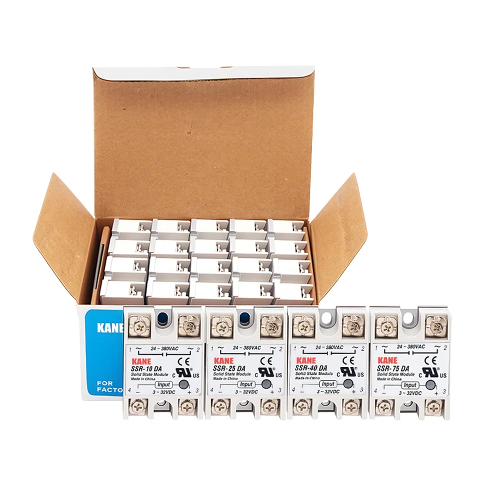 

High Power Solid State Relay Module Single Phase SSR-10DA SSR-25DA SSR-40DA SSR-60DA SSR-75DA