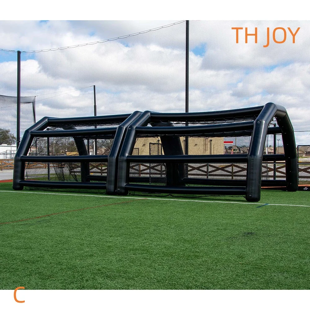 Commercial PVC Inflatable Baseball Batting Cage, customized tennis golf cage Practice Tent