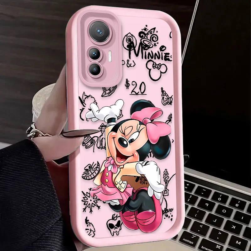 Disney-funda de Mickey y Minnie para móvil, carcasa trasera bonita para Xiaomi POCO X6, X5, X4, GT, X3, NFC, F3, F4, F5, F6, M5S, C65, M6 Pro, 4G, 13T, 12T, 11T, 13, 12, 11