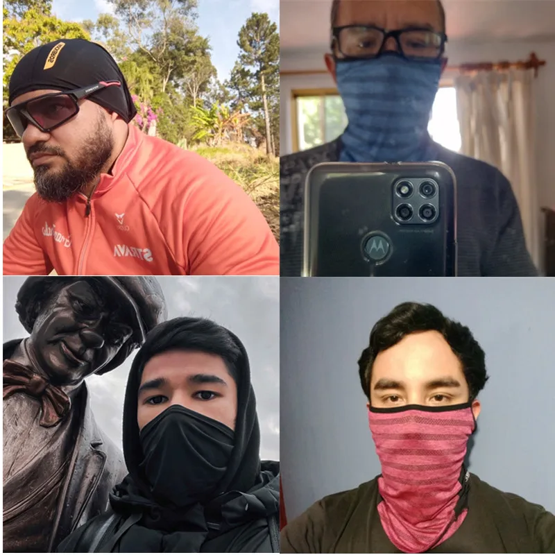 ROCKBROS Bicycle Face Mask Bike Ice Silk Mask Sunscreen Men Bandana Running Hiking Fishing Out Sport Scarves Cycling Face Masks